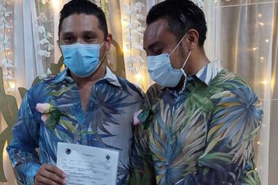 Matrimonio igualitario: Irving y Luciano sufrieron discriminación el día de su boda en Progreso, Yucatán 