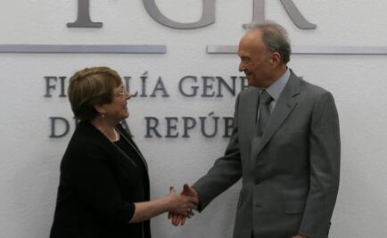 Gertz Manero y Bachelet acuerdan trabajo conjunto en caso Iguala