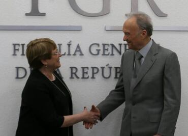 Gertz Manero y Bachelet acuerdan trabajo conjunto en caso Iguala