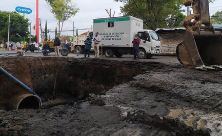 Hundimientos en la zona habrían provocado megafuga de agua potable en Iztapalapa: Sheinbaum