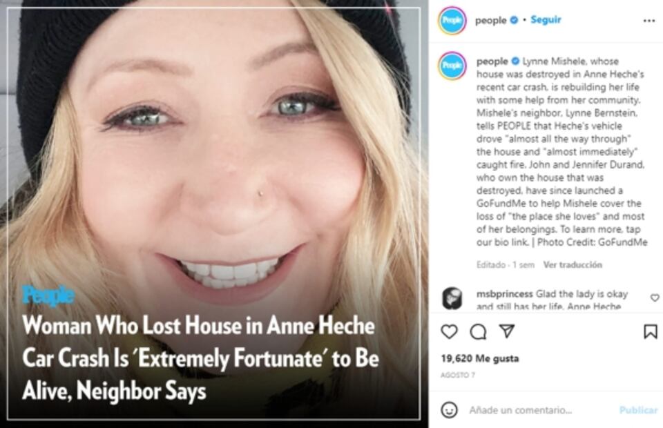 En ruinas, la casa contra la que chocó el automóvil de Anne Heche