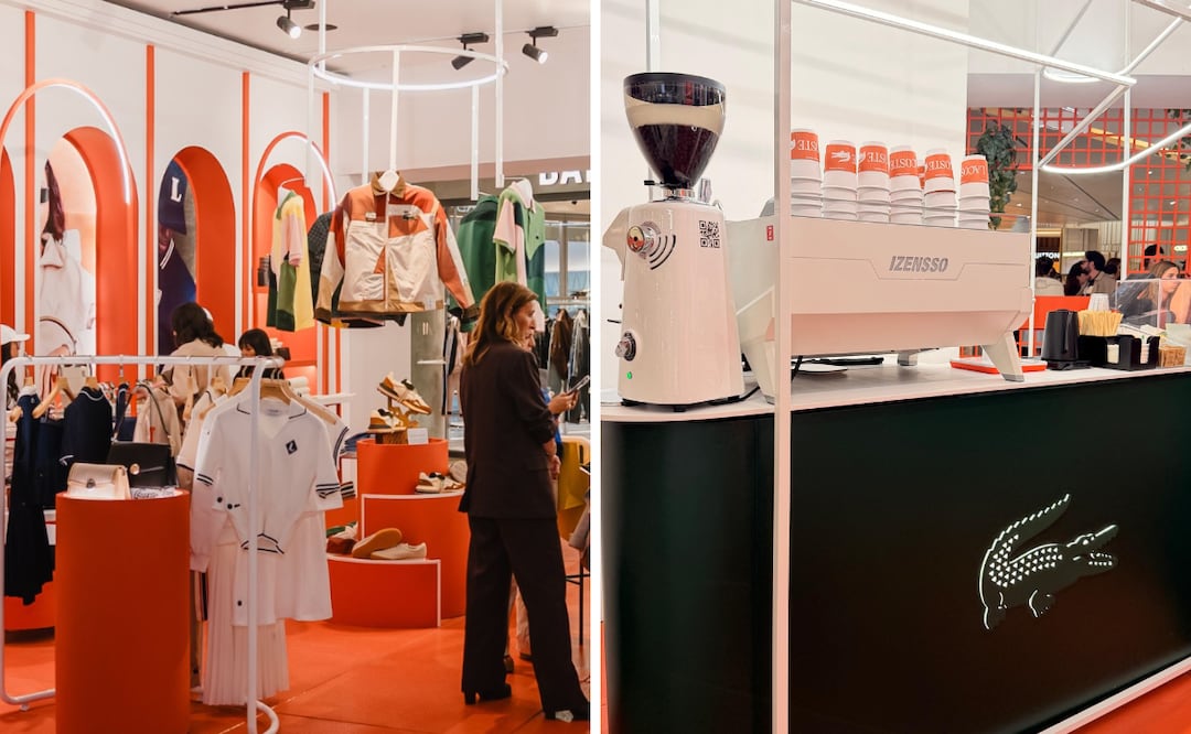 Lacoste inaugura su pop-up Le Court Marché. Foto: Lacoste, Abril Macias - El Universal