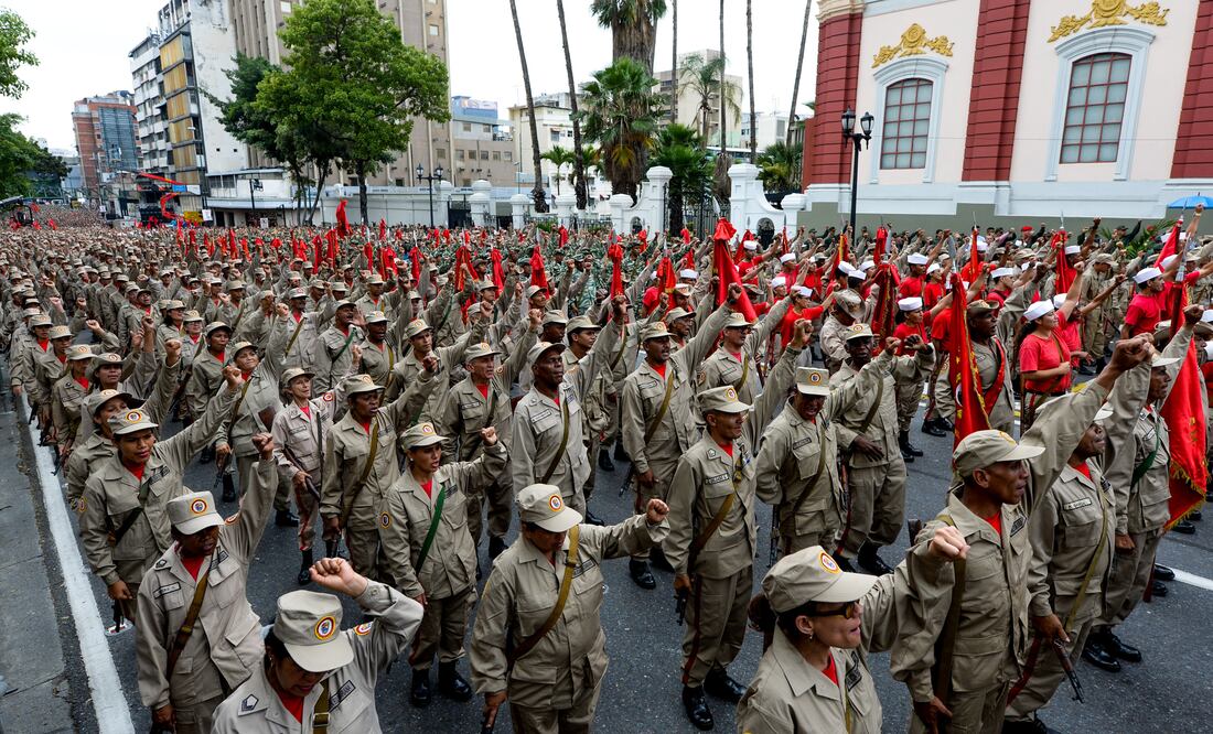 Elementos de la Milicia Nacional Bolivariana. Foto: Archivo/Xinhua
