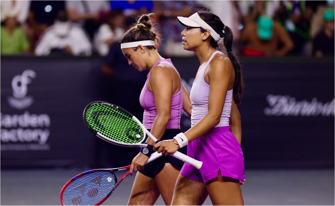 Ana Sofía Sánchez y Victoria Rodríguez eliminadas del Merida Open 2025. FOTO: Cortesía