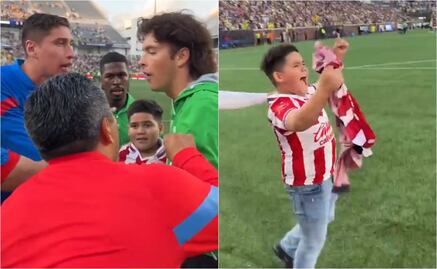 VIDEO: Jugadores de Chivas defienden a niño de guardias de seguridad