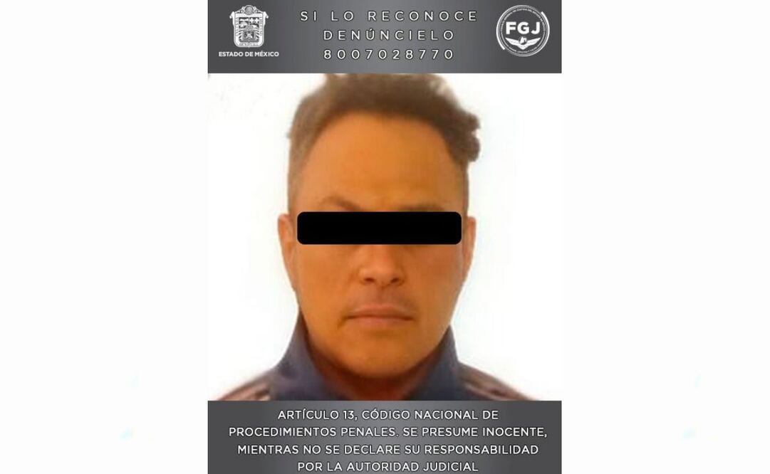 Óscar “N” fue detenido por agentes de la Fiscalía General de Justicia del Estado de México por robo a pasajeros de transporte público. Foto: Especiales