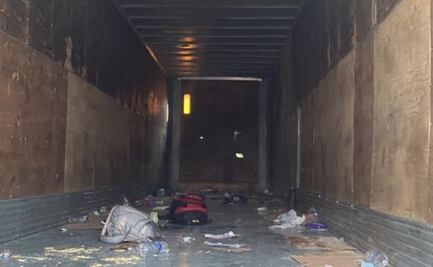 Aquí viajaban deshidratados y con hambre 43 migrantes centroamericanos; aseguran tráiler en Cuautitlán Izcalli