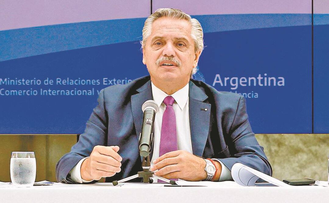 El presidente argentino, Alberto Fernández, el 26 de marzo pasado, en Buenos Aires. Foto: Archivo AFP