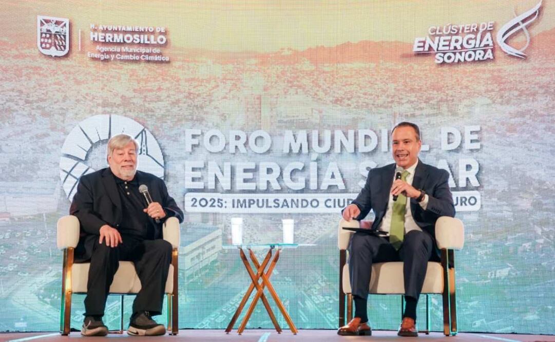 Steve Wozniak cofundador de Apple reconoce a Hermosillo como ejemplo de transformación hacia una “Ciudad Solar”
Foto: Especial.