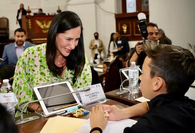 Participa Lía Limón en Segundo Parlamento de la Niñez 2023 en el Congreso de la CDMX
