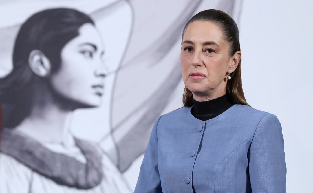 Claudia Sheinbaum, presidenta de México, durante la mañanera del 22 de septiembre del 2025. Foto: EFE