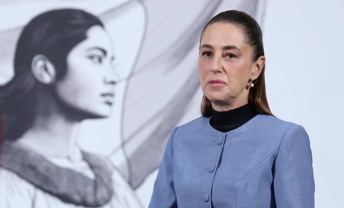 Claudia Sheinbaum, presidenta de México, durante la mañanera del 22 de septiembre del 2025. Foto: EFE