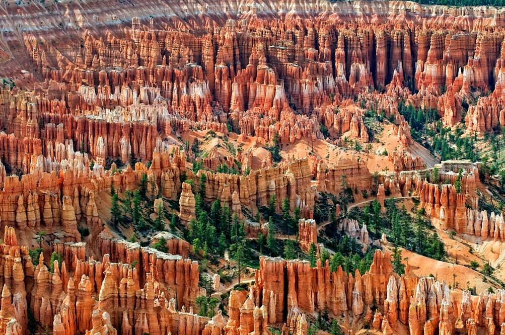 Las "chimeneas de hadas" de Bryce Canyon pueden medir hasta 45 metros de altura. Foto: iStock