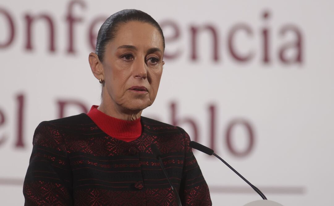 Conferencia matutina de la presidenta Claudia Sheinbaum en Palacio Nacional el 22 de enero de 2025. Foto: Carlos Mejía / EL UNIVERSAL