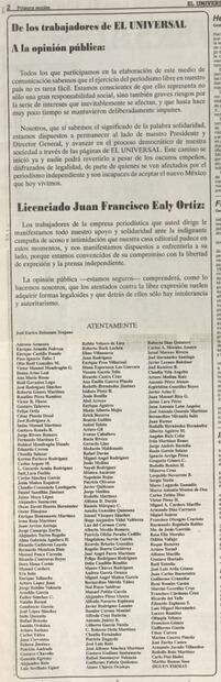 Cuando AMLO tomó partido por EL UNIVERSAL... hace casi 25 años