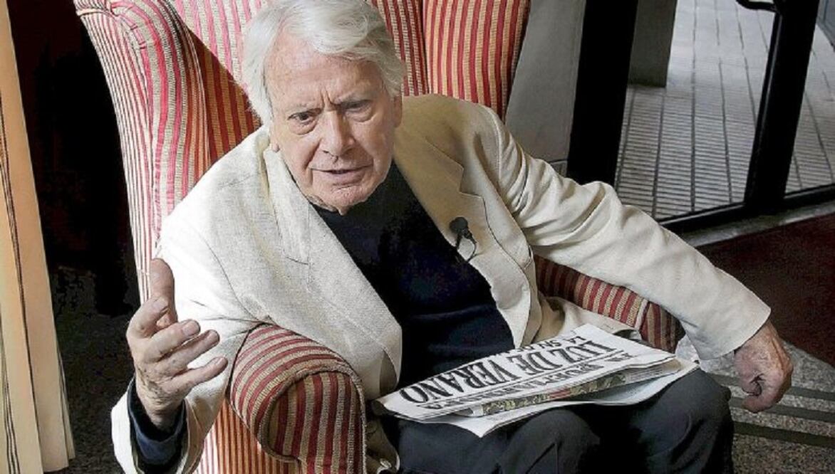 Jorge Semprún en Gijón, el 17 de julio de 2008. FOTO: Alberto Morante /EFE