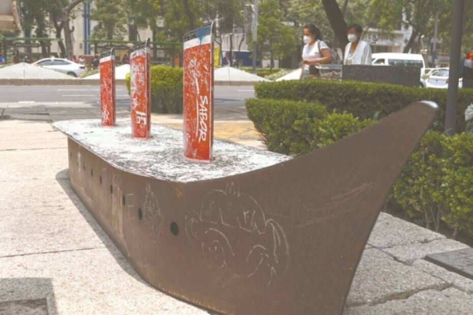 Esculturas de Reforma y Miguel Ángel de Quevedo, de obra pública a aparador y basurero