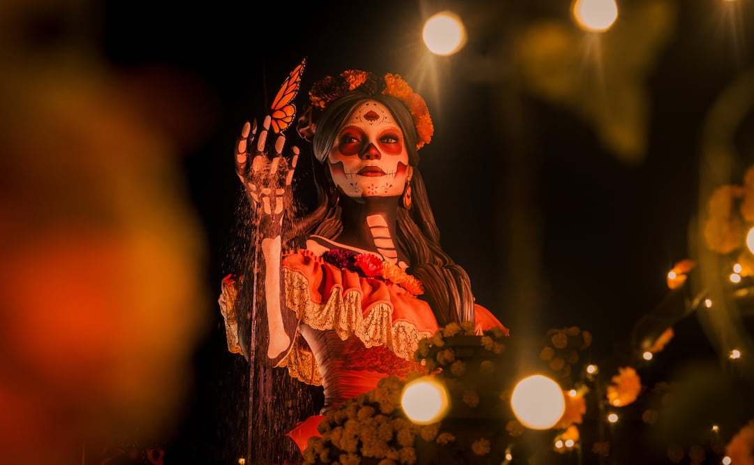 Este parque de Día de Muertos reunirá espectáculos, gastronomía y experiencias en un solo lugar. Foto: Cortesía Calaverandia