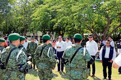 Reconoce gobierno estatal labor de fuerzas armadas