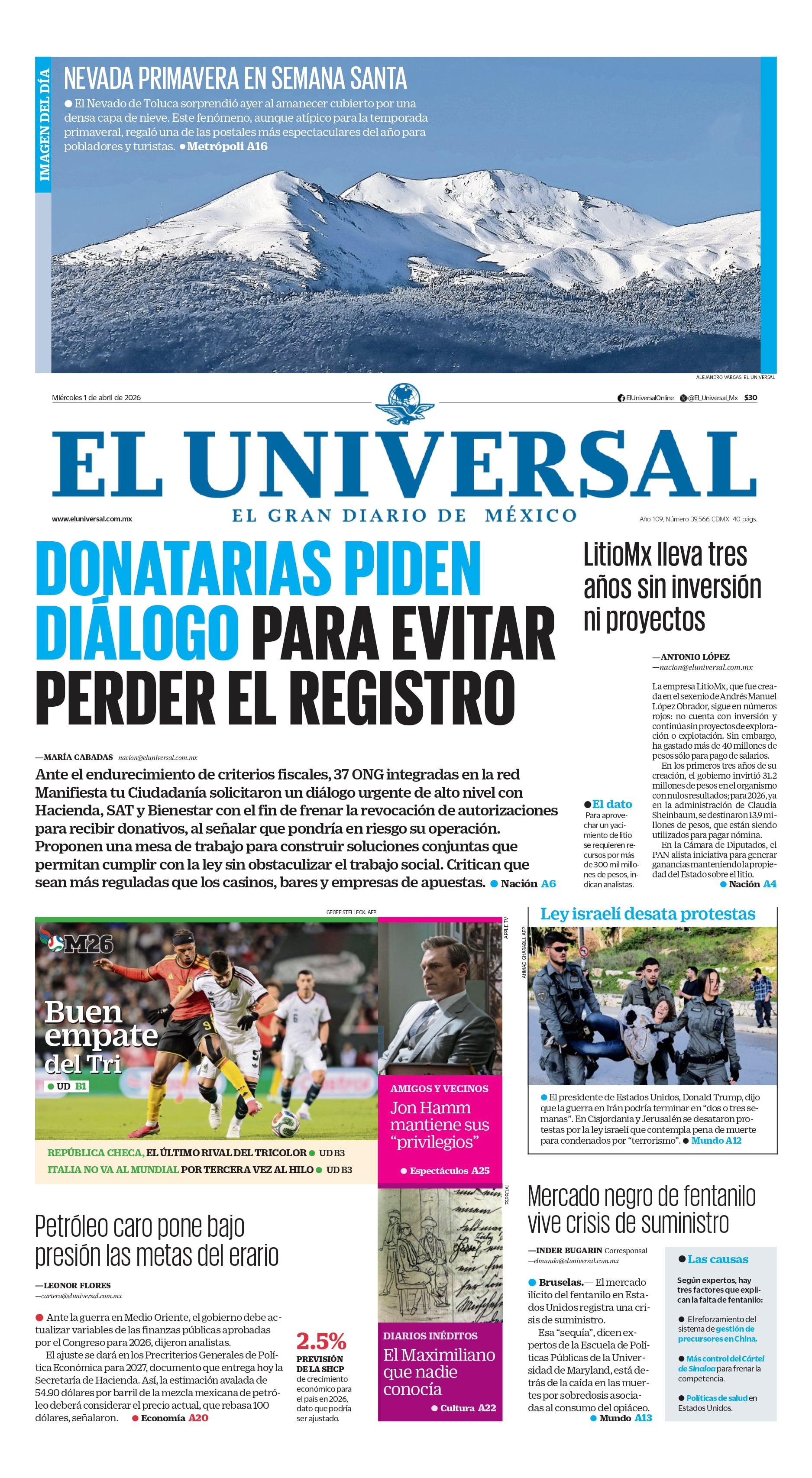 Portada impresa