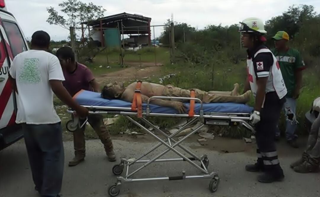 The incident happened in a landfill in Tamaulipas. (Photo: Courtesy EnSegundos)