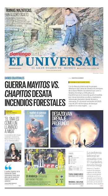 Portada impresa del 30 de noviembre de 2025