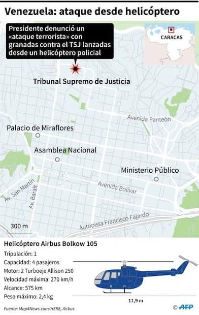 ¿Qué significa el "350" del helicóptero usado en acción contra Maduro?