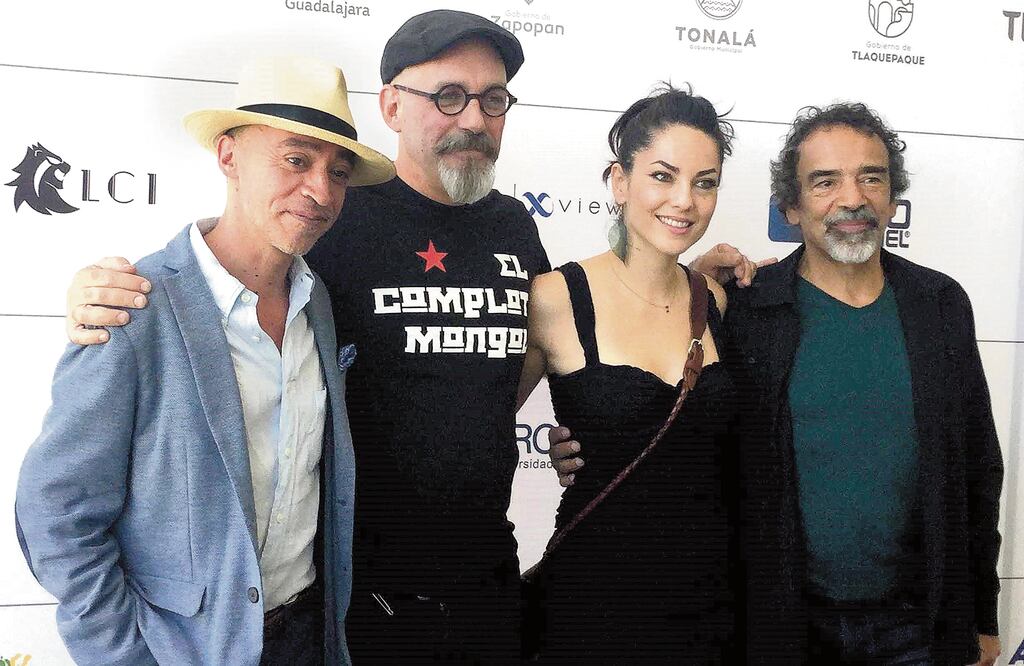 Sosa, Sebastián del Amo, Bárbara Mori y Alcázar, en Guadalajara. EFE