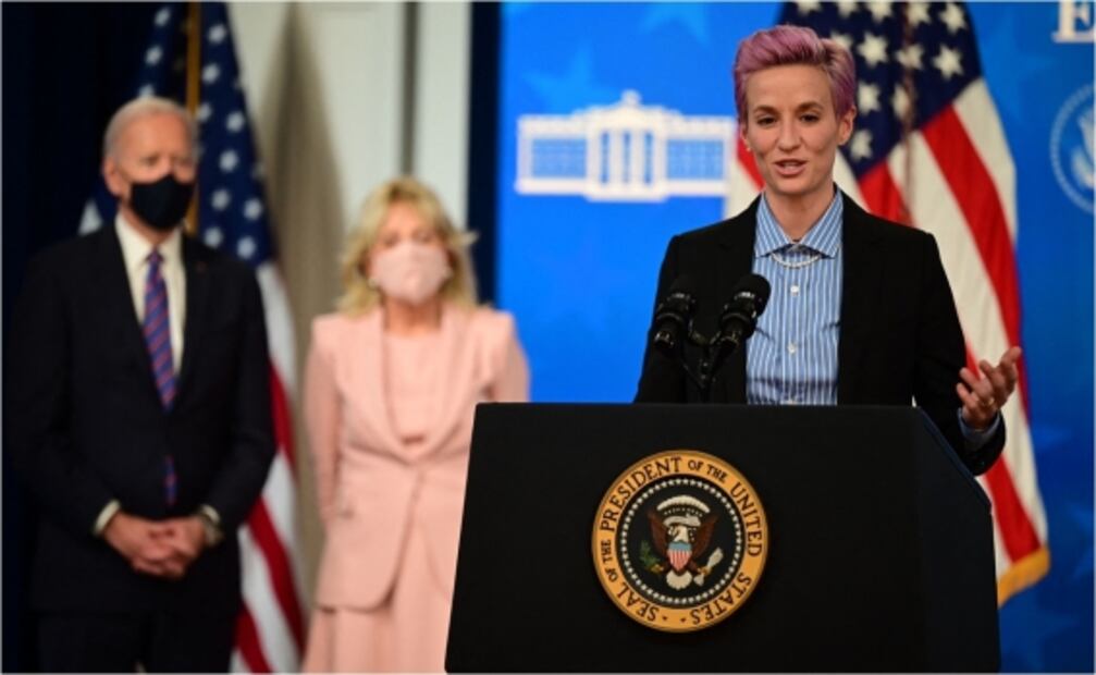 Megan Rapinoe y Biden se unen para denunciar la brecha salarial de género