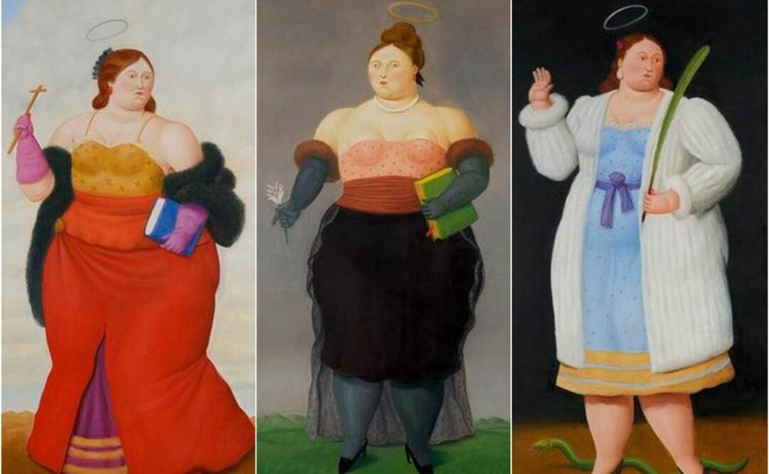 La de Botero es una reinterpretación moderna donde muestra a las "Santas" como mujeres mundanas de la sociedad actual. FOTO: Tomadas de gmurzynska.com