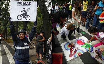 Pintan murales para recordar a ciclista