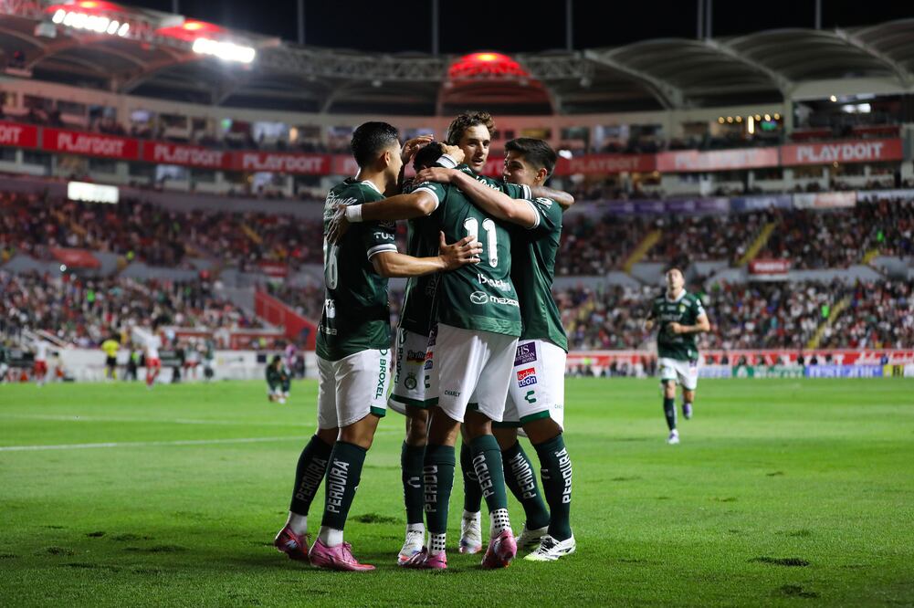 León en festejo de gol, durante la Jornada 5 del Apertura 2025 - Foto: Imago7