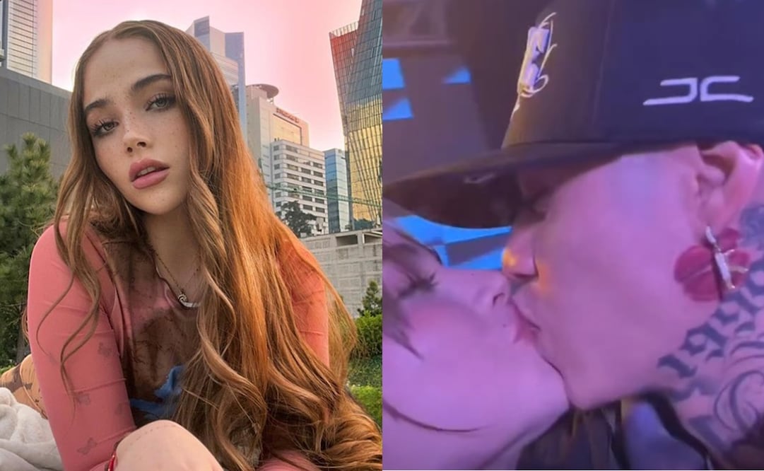 Stella Mueller, la novia de Ángel Quezada.Fotos: Vía Instagram y captura de TikTok.