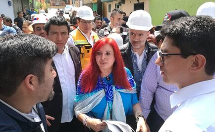 Recorren zona de construcción de L12 del Metro para verificar daños a viviendas 