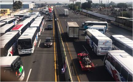 VIDEO: A más de 5 horas del bloqueo en la México-Pachuca hay confrontación entre automovilistas y manifestantes