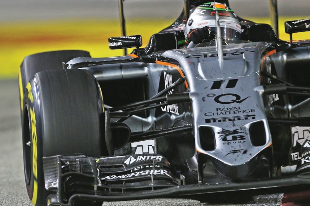 El piloto mexicano, de Sahara Force India, terminó séptimo (HOCH ZWEI. XINHUA)