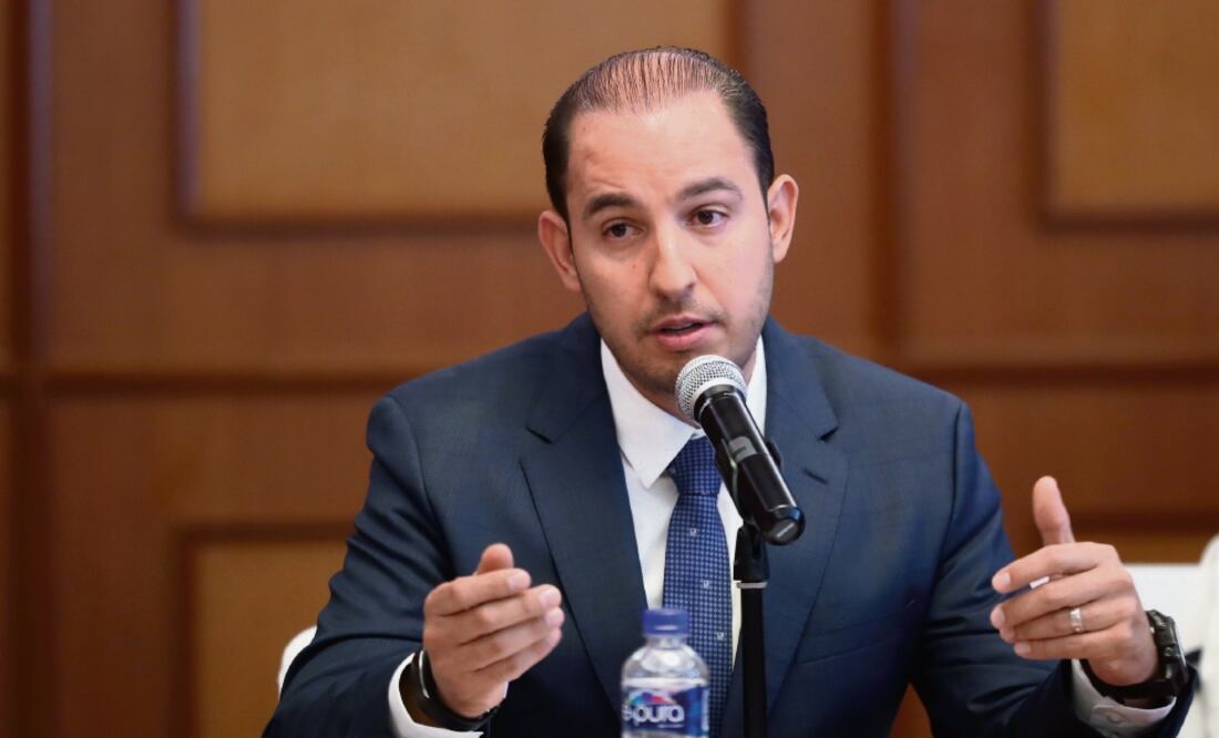 El coordinador de los diputados de AN, Marko Cortés, informó que se reunió con el ex candidato presidencial Ricardo Anaya. (LUCÍA GODÍNEZ. EL UNIVERSAL)