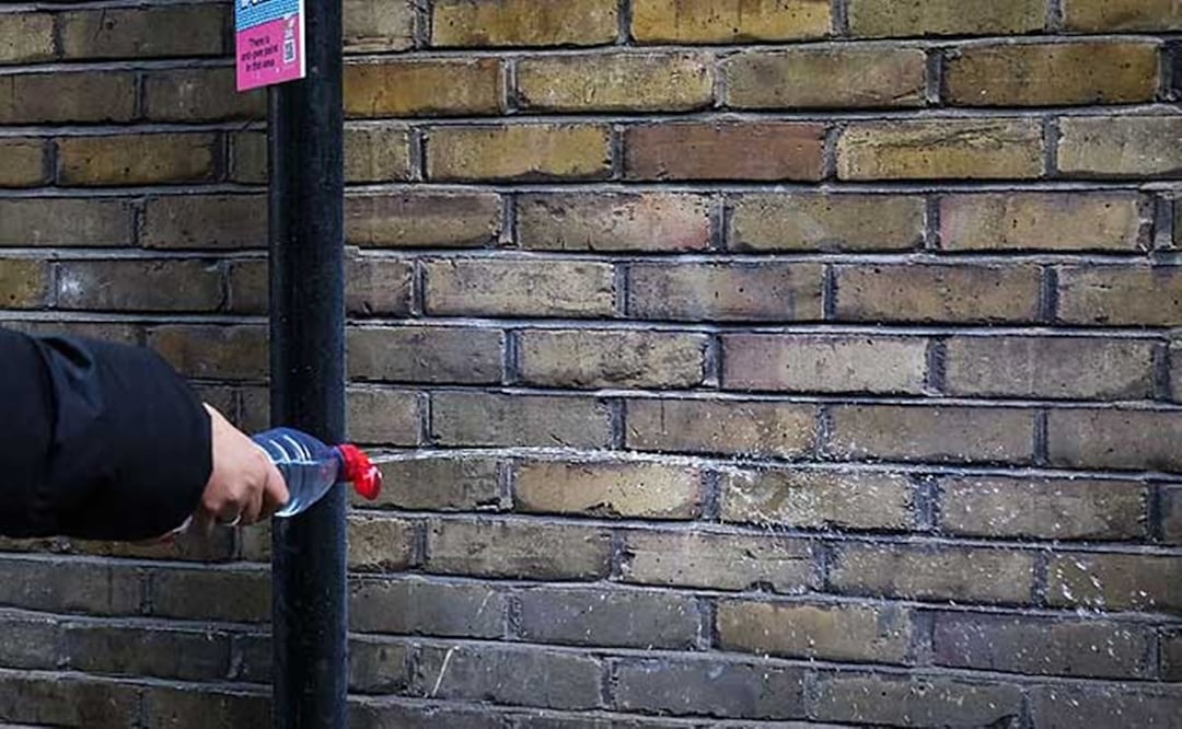 Autoridades se han propuesto pintar las paredes de una docena de lugares. Foto: AFP