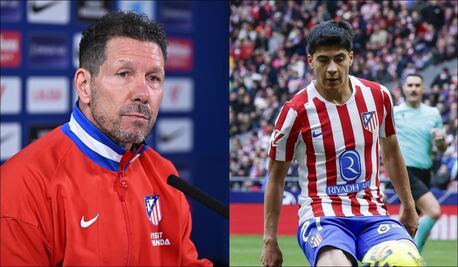 El 'Cholo' Simeone elogia a Obed Vargas y asegura que es "muy trabajador, muy humilde y abocado a querer mejorar"