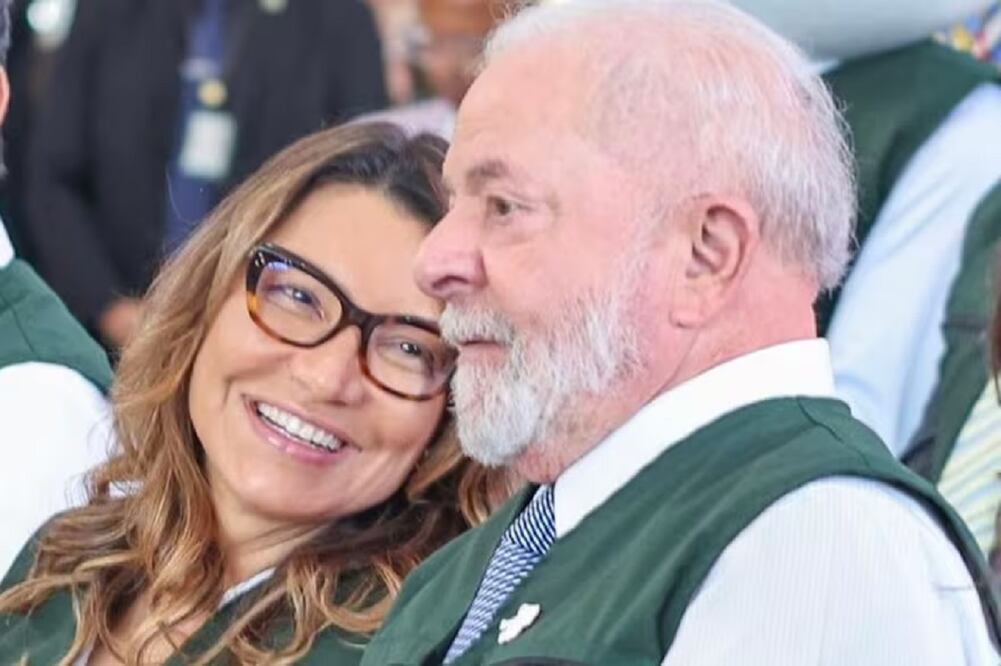 Janja y Lula da Silva, presidente brasileño. Foto: Twitter