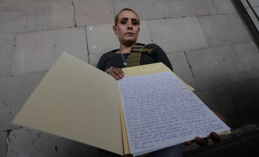 Viridiana Rodríguez, expolicía de Ecatepec, denunció abuso sexual y ahora recibe amenazas. Foto: Jorge Alvarado / EL UNIVERSAL