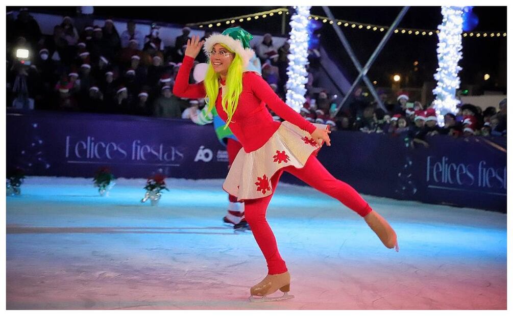 Imagen: Pista de hielo en alcaldía Álvaro Obregón