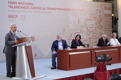 AMLO encabeza clausura del foro “Planeando Juntos la Transformación de México”