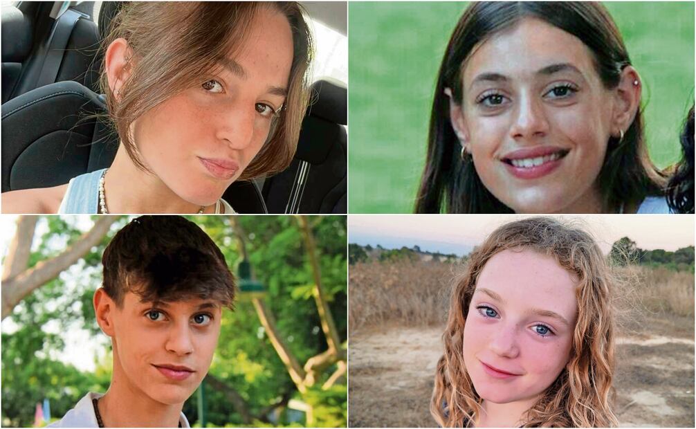 1.- Maya Regev, de 21 años

2.- Alma Or, de 13 

3.- Noam Or, de 17

4.- Emily Hand, de 9

Fotos: Jack Guez | AFP | AP