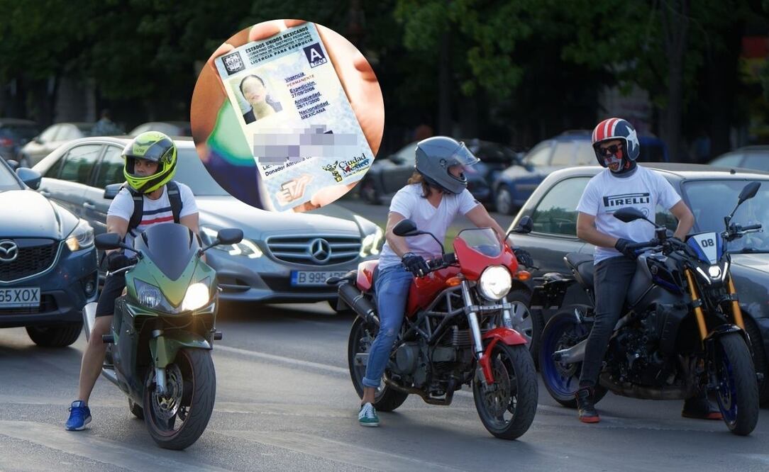 Licencias permanentes no son validas para motociclistas. Foto: Fotoarte/EL UNIVERSAL