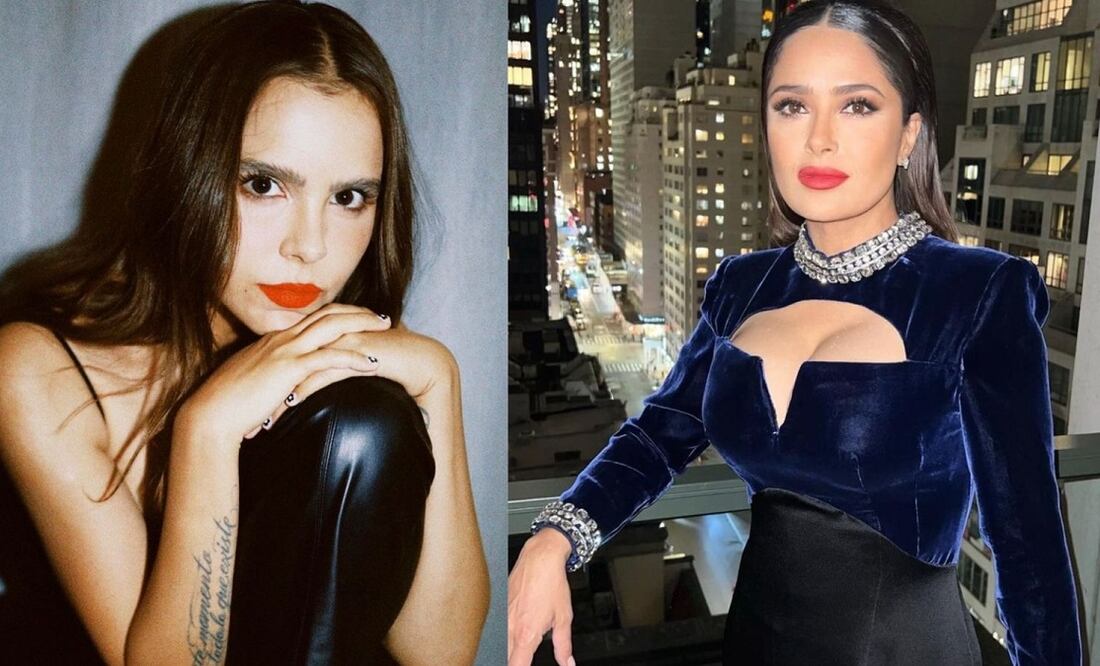 Un vestido de Gucci unió a Salma Hayek y Yuya / Fotos: Instagram @yuyacst @salmahayek