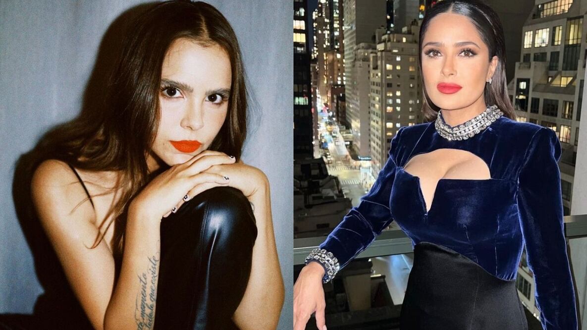 Un vestido de Gucci unió a Salma Hayek y Yuya / Fotos: Instagram @yuyacst @salmahayek