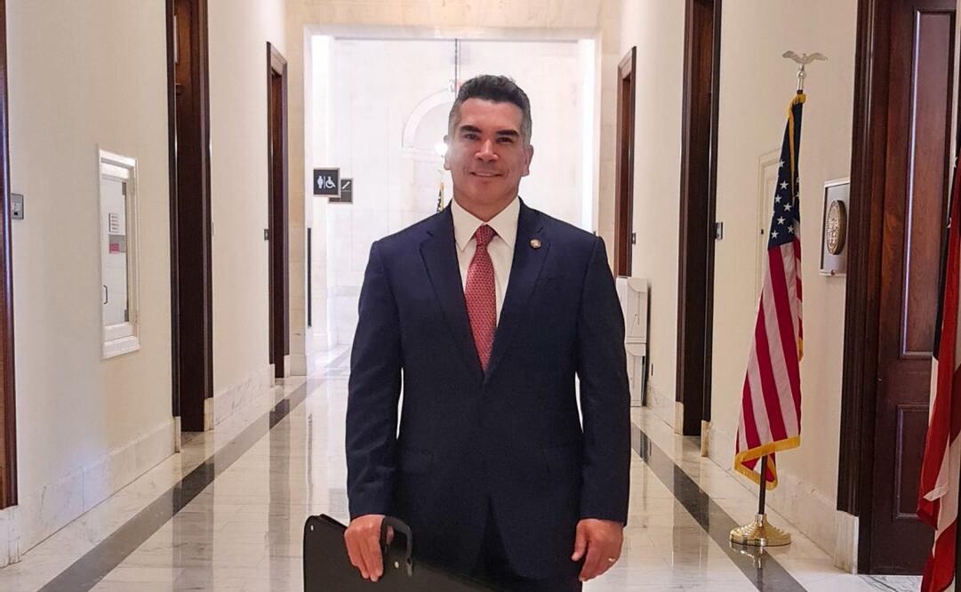 Alejandro Moreno durante su visita a EU este miércoles 3 de septiembre de 2025. Foto: Especial