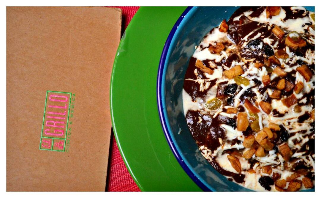 Foto cortesía: Enchiladas de pato con mole poblano de El Grillo.