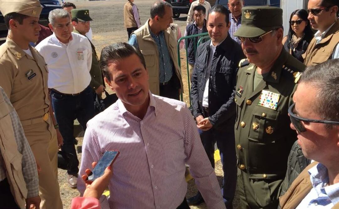 El mandatario, Enrique Peña Nieto, esta tarde. Foto: Francisco Reséndiz / EL UNIVERSAL
